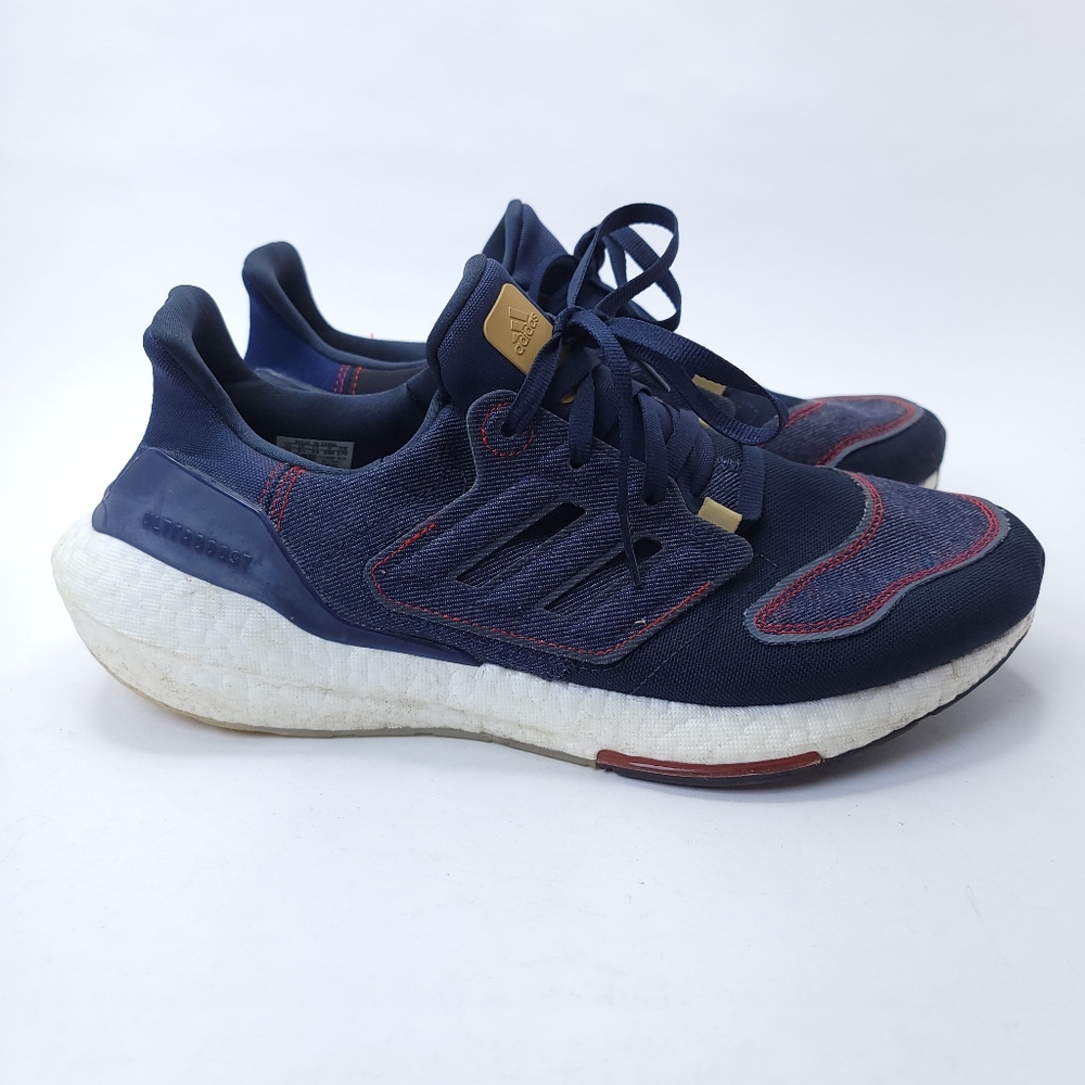 Adidas Ultraboost 22 Halo Shoes Mens Size 10 Blue Running Cushioned GX9146